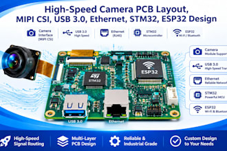 do high speed camera pcb layout, mipi csi, usb 3 0, ethernet stm32, esp32 design