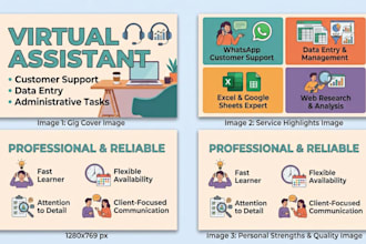 be your virtual assistant for data entry and customer support