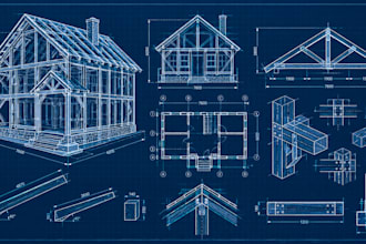 design timber frame drawings, roof truss plans, and post and beam layouts