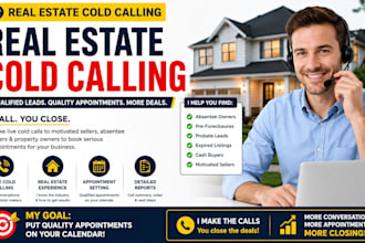 real estate cold calling, b2b cold calling,cold caller,customer support