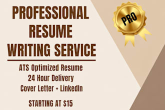 design professional ats resume and modern CV