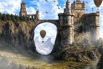 create stunning fantasy matte paintings