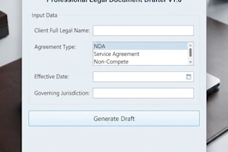 draft professional legal notices, ndas and agreements
