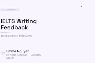 give you detailed ielts writing feedback and band score