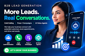 do fresh USA b2b sales lead generation press 1 campaign cold calling voice agent