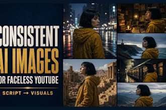 create consistent ai images for faceless youtube videos