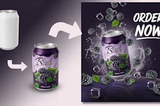 design stunning food and beverage social media ads and posts