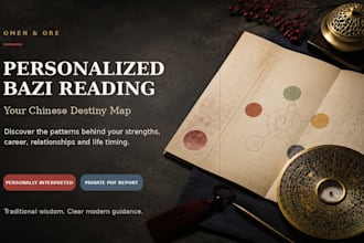 provide a personalized bazi chinese astrology destiny reading