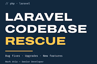 fix, upgrade and extend your existing PHP laravel application