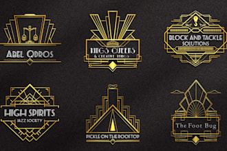 design a unique logo in art deco style