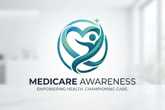 design a professional disease awareness logo for healthcare brand