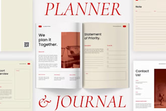 design fitness planner, workout tracker, checklist, habit tracker PDF