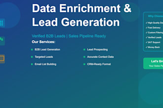 do data enrichment for lead generation b2b prospecting lists