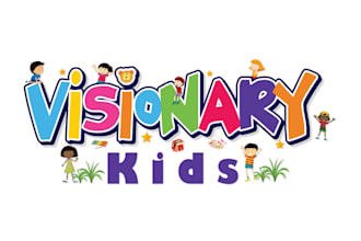design modern kids, childcare, daycare, and education logo