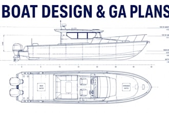 boat design  ga plans, and construction drawings as naval architect