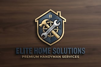 design a professional handyman logo for your home service business