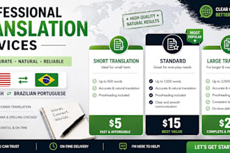 translate portuguese to english and english to portuguese