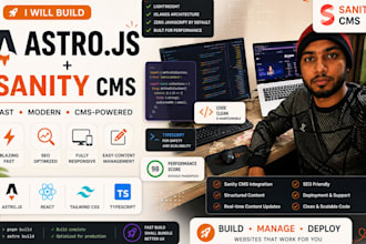 build a fast SEO optimized astrojs website with sanity cms