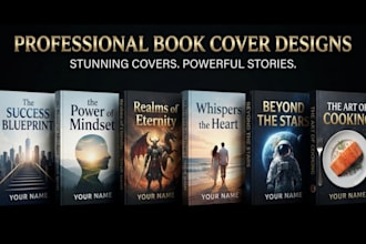 design professional amazon KDP book cover and mockup in canva