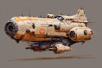design unique sci fi spaceships and futuristic spacecraft
