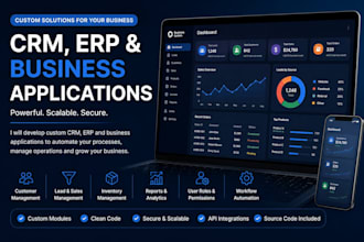 develop custom CRM erp and business applications