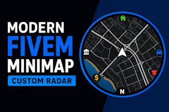 create a modern fivem minimap with custom radar