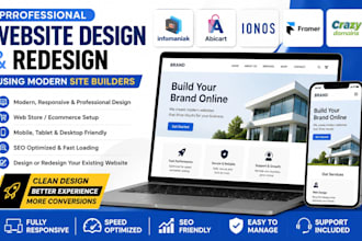 infomaniak framer websitebuilder wcart abicart crazydomains design and redesign