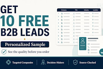 build a targeted b2b lead list with decision makers