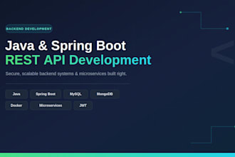 build a rest API or backend using java spring boot
