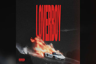 design a dark, moody, grainy hip hop album cover