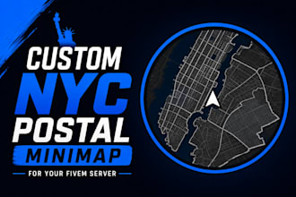 create a custom NYC postal minimap for your fivem server