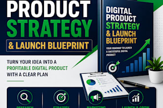 create a digital product strategy and launch blueprint