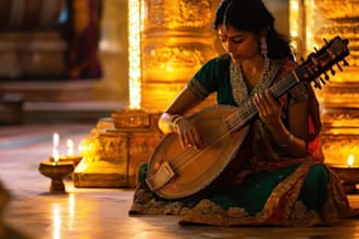 record indian veena, sarod, bansuri, santoor, sarangi, shehnai and  esraj