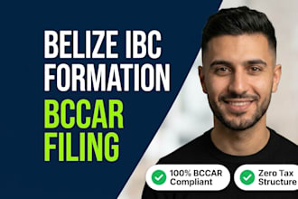 belize ibc formation bccar filing for offshore company setup, nominee director