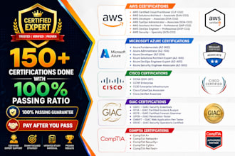 your expert in AWS certification microsoft azure giac cisco and other