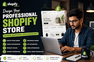 design and develop a professional shopify store for your business