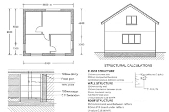 do structural calculations, building regulations and planning drawings