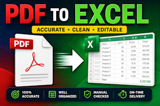 accurately convert PDF to excel spreadsheet