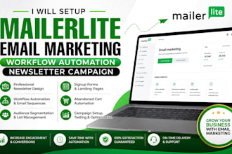setup mailerlite email marketing workflow automation newsletter campaign