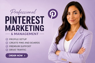be your pinterest marketing manager, SEO, account management and traffic growth