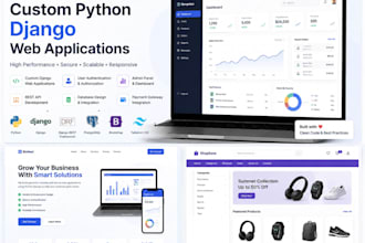 develop a custom python django website or web application