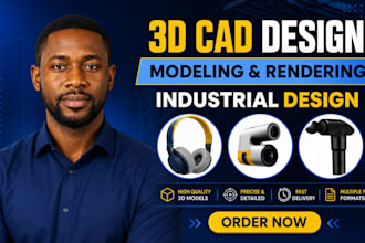 do 3d cad modeling 3d product design 3d model in solidworks and fusion 360