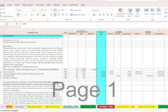 prepare construction boq and quantity takeoff from PDF or cad drawings