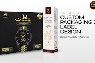 design custom box packaging design for ecommerce