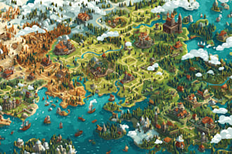 design a map in vector format, location map
