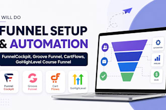 do funnelcockpit, groove funnel cartflows automation gohighlevel course funnel