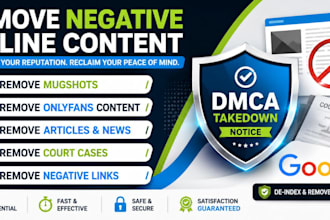 remove mugshots,bad article,cases,news,delete negative links on google search