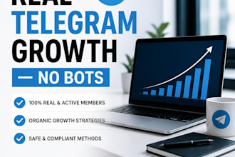 organic telegram promotion community management and crypto marketing