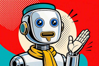 make a creative pop art illustration for you