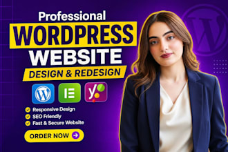 create a professional and stunning wordpress website